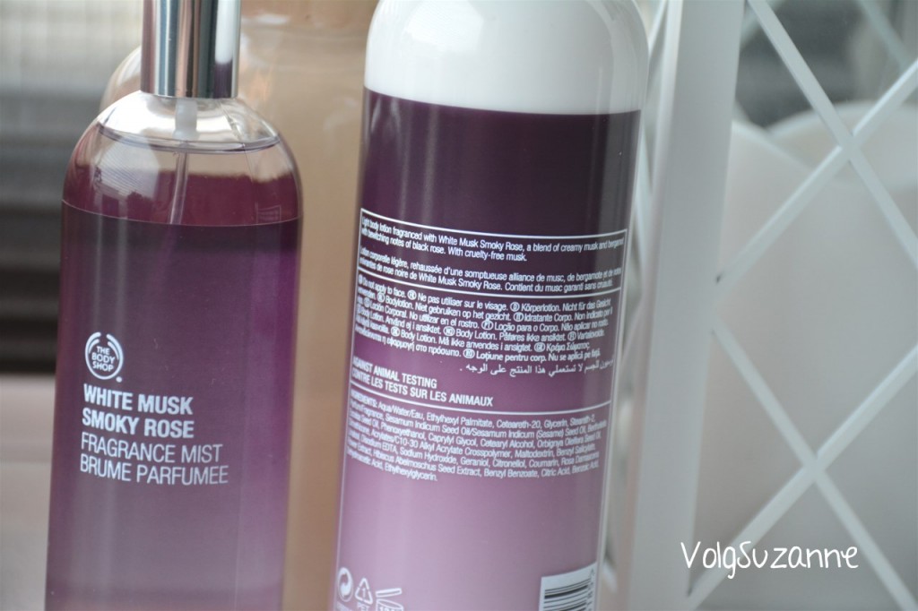 The Body Shop body lotion fragrance mist etiket