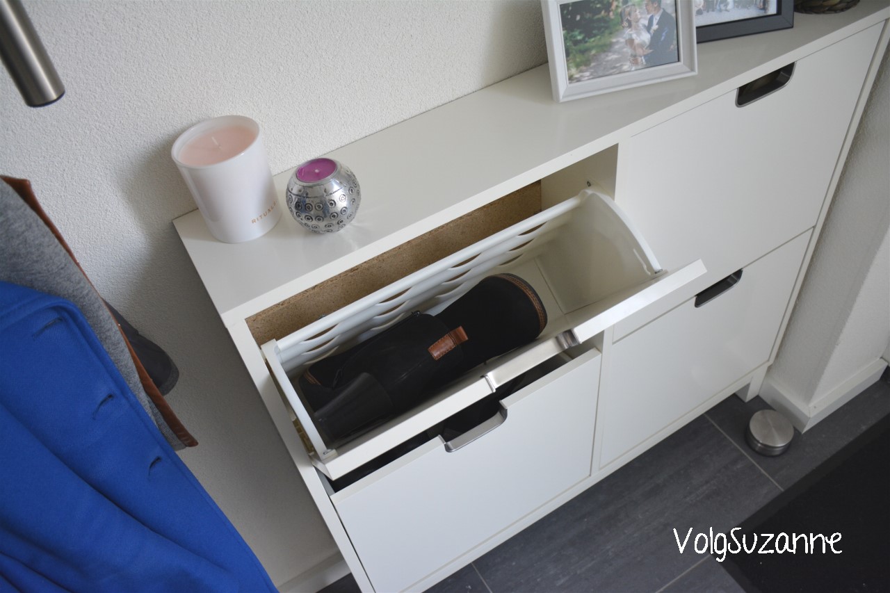 Druipend Kwijtschelding Miniatuur Schoenen en hal opgeruimd met IKEA Ställ – Volg Suzanne